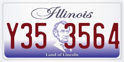 IL license plate Y353564