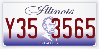 IL license plate Y353565