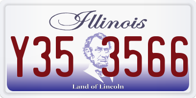 IL license plate Y353566
