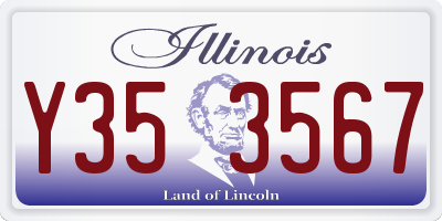 IL license plate Y353567
