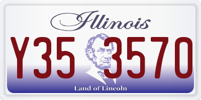 IL license plate Y353570