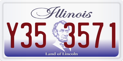 IL license plate Y353571