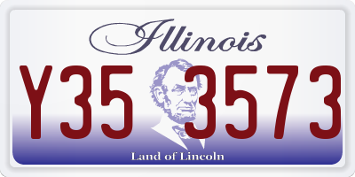 IL license plate Y353573