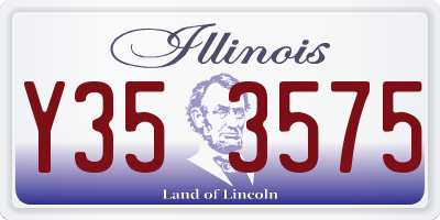 IL license plate Y353575