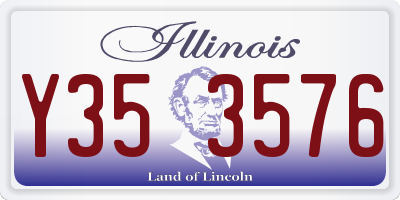 IL license plate Y353576