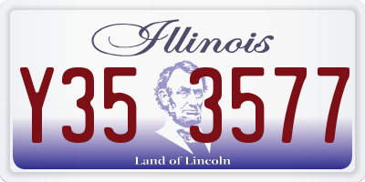 IL license plate Y353577