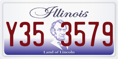 IL license plate Y353579