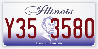 IL license plate Y353580