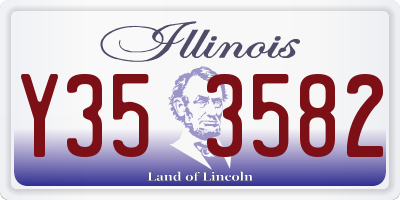 IL license plate Y353582