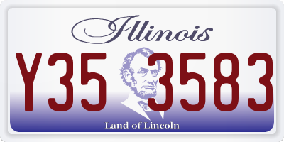 IL license plate Y353583