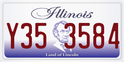 IL license plate Y353584
