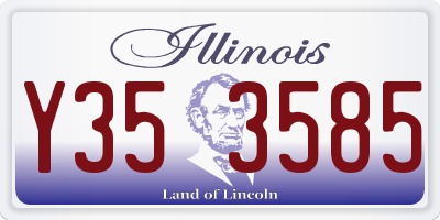 IL license plate Y353585