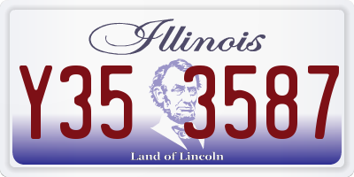 IL license plate Y353587