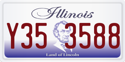 IL license plate Y353588
