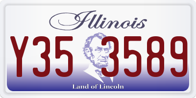 IL license plate Y353589