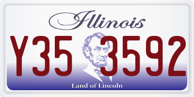 IL license plate Y353592