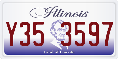 IL license plate Y353597