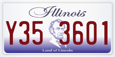 IL license plate Y353601
