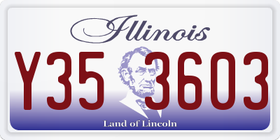IL license plate Y353603