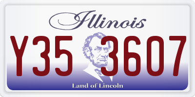 IL license plate Y353607