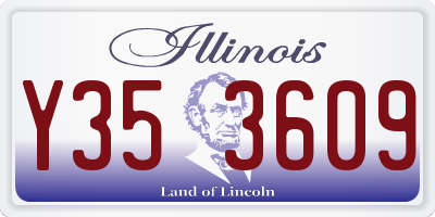 IL license plate Y353609
