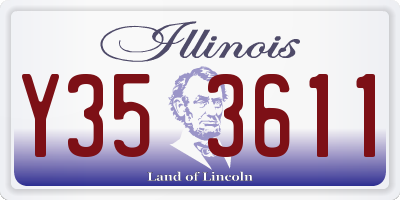 IL license plate Y353611