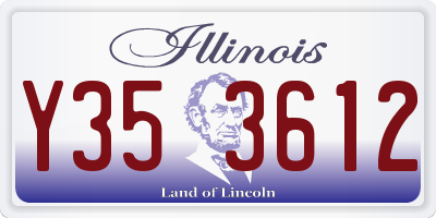 IL license plate Y353612