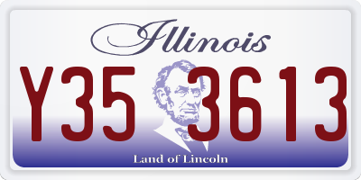 IL license plate Y353613