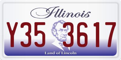 IL license plate Y353617