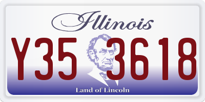IL license plate Y353618