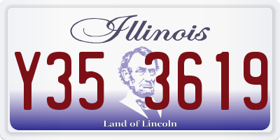 IL license plate Y353619