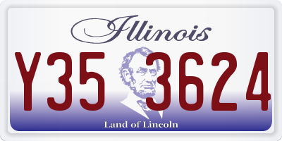 IL license plate Y353624