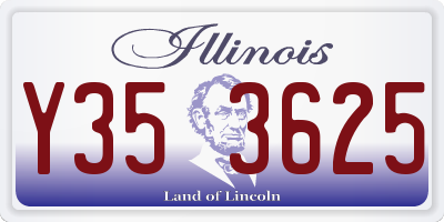 IL license plate Y353625