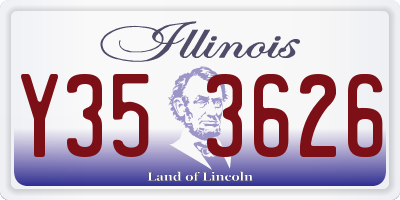 IL license plate Y353626