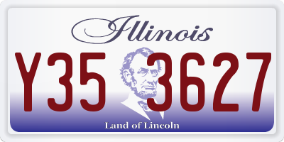 IL license plate Y353627