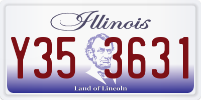 IL license plate Y353631