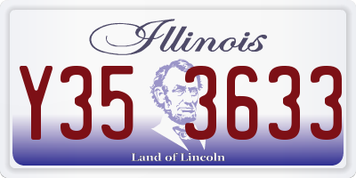 IL license plate Y353633
