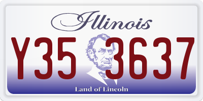 IL license plate Y353637