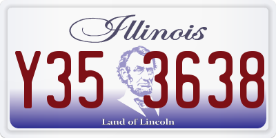 IL license plate Y353638