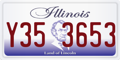 IL license plate Y353653