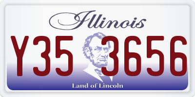 IL license plate Y353656