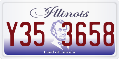IL license plate Y353658