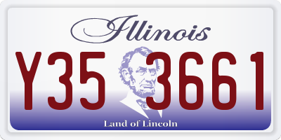 IL license plate Y353661