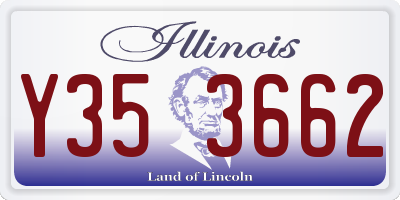 IL license plate Y353662