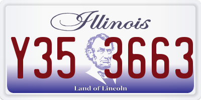 IL license plate Y353663
