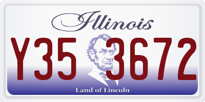 IL license plate Y353672