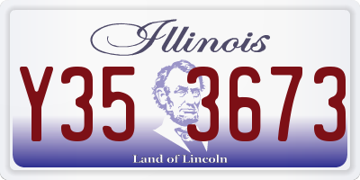 IL license plate Y353673