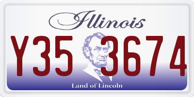 IL license plate Y353674