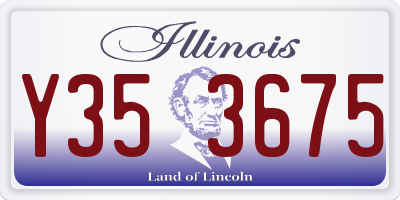 IL license plate Y353675