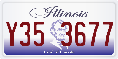 IL license plate Y353677